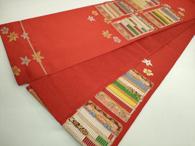 平和屋着物□極上 太鼓柄 本袋帯 龍村平蔵柄 威毛錦 金銀糸 逸品