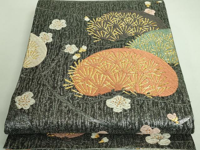 平和屋着物■極上　創業280年　誉田屋源兵衛　六通柄袋帯　唐織　花松文　金銀糸　逸品　DZAB0053kh5