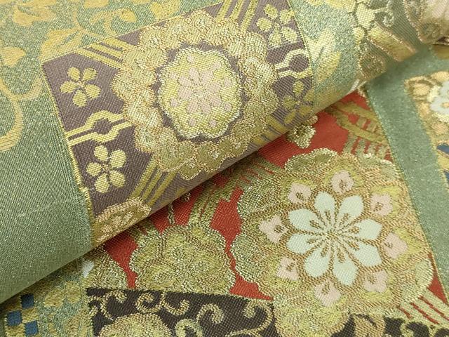 平和屋着物□極上 西陣 坂下織物謹製 御門綴 六通柄袋帯 吉祥