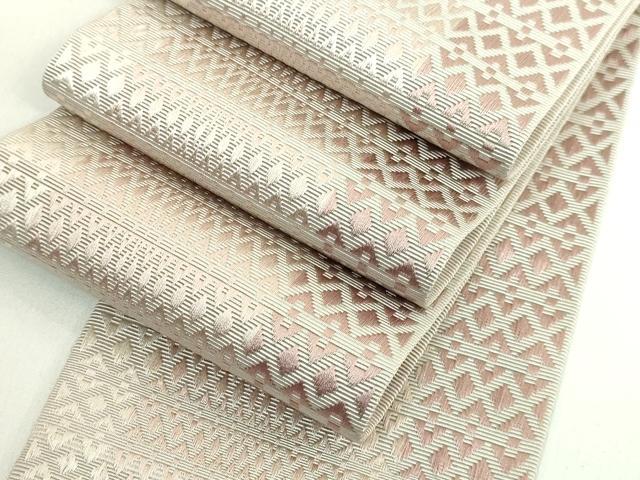 平和屋着物■極上　男性　本場筑前博多織　大倉織物　誠之輔　角帯　逸品　未使用　DZAB0073kh5