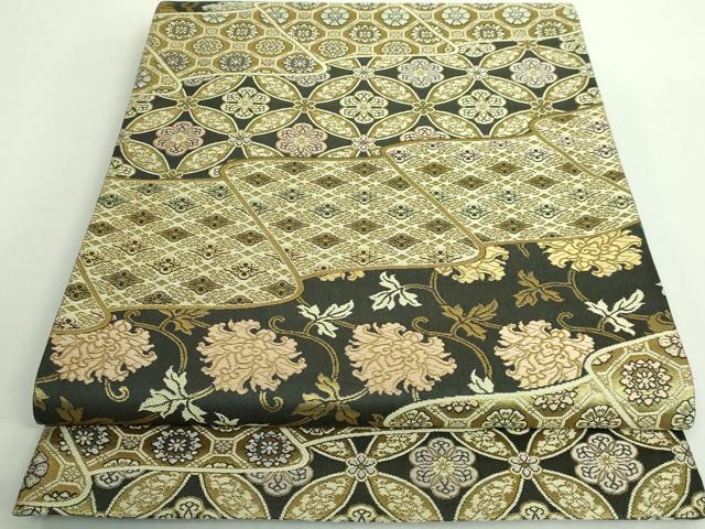 平和屋着物■極上　西陣織　陰山織物謹製　箔屋清兵衛　六通柄袋帯　唐織　花唐草　本金箔　逸品　DZAB0090kh5