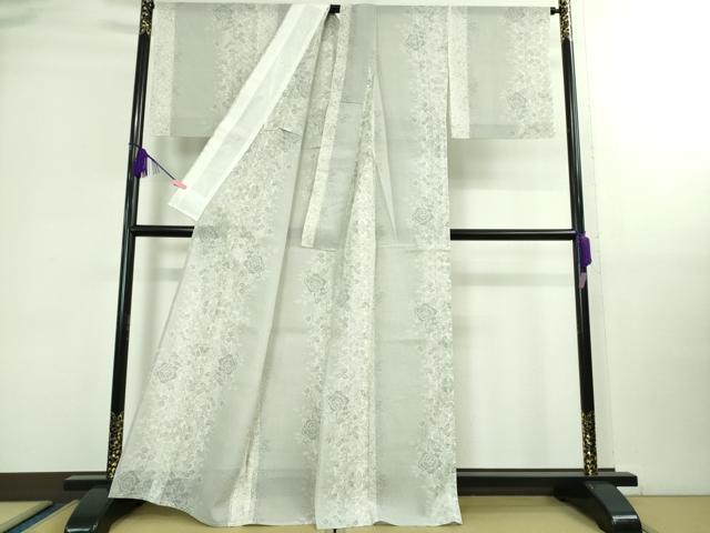 平和屋着物■極上　夏物　本場大島紬　夏大島　草花間道　逸品　DZAB0126kh5_1