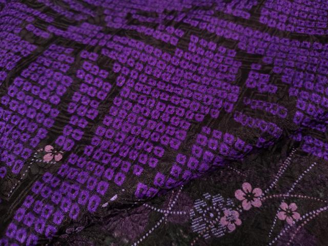 平和屋着物□極上 振袖 絞り 飛鶴 舞花文 暈し染め 逸品 DZAB0149kh5