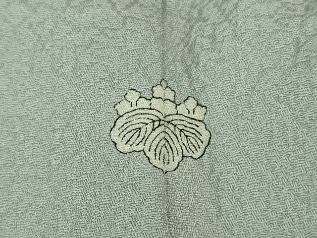 平和屋着物□極上 訪問着 友禅 枝花文 暈し染め 月白色