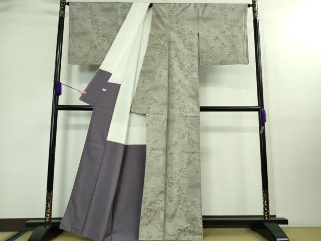 平和屋着物■極上　都喜ヱ門　本場大島紬　鏡裏花鳥文　藤絹織物謹製　逸品　DZAB0164kh5 平和屋着物□極上 都喜ヱ門 本場大島紬 鏡裏花鳥文 藤