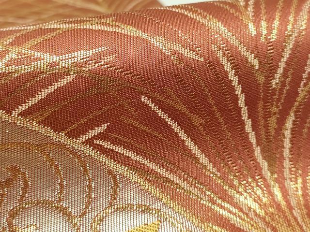 平和屋着物■極上　西陣　川島織物　六通柄　本袋帯　地紙飛鶴松文　金銀糸　逸品　DZAB0201kh5 平和屋着物□極上 西陣 川島織物 六通柄 本袋帯 地紙飛鶴松文 金銀糸