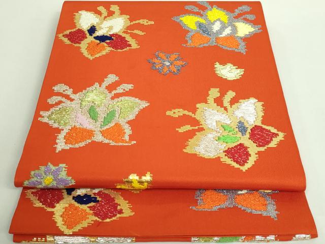 平和屋着物■最高級　龍村平蔵製　太鼓柄　本袋帯　モール昌花文　金銀糸　逸品　DZAB0203kh5