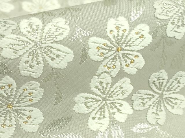 平和屋着物□極上 六通柄袋帯 有職唐織 舞桜 金銀糸 逸品