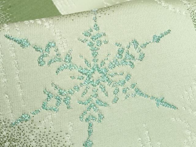 平和屋着物□極上 九寸名古屋帯 BANKAN わものや 雪華 金