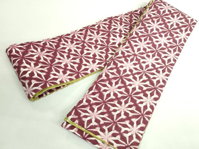 平和屋着物□極上 両面 半幅帯 BANKAN わものや 吉祥間道 花菱