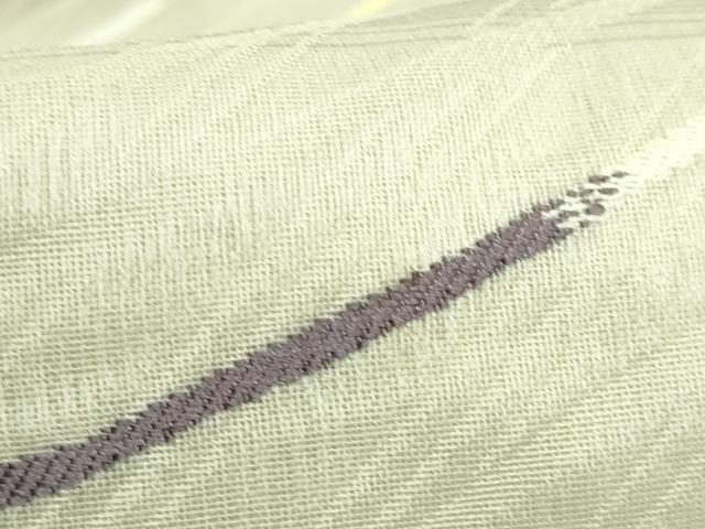 平和屋着物□極上 夏物 九寸名古屋帯 よろけ縞 金銀糸 逸品