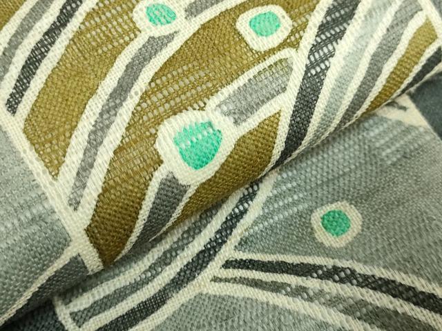 平和屋着物□極上 夏物 九寸名古屋帯 色紙重ね 麻 逸品 DZAB0299kh5