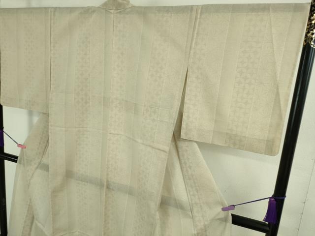 平和屋本店■極上　夏物　本場大島紬　夏大島　麻の葉　七宝間道　逸品　DZAB0303kh5 平和屋本店□極上 夏物 本場大島紬 夏大島 麻の葉 七宝間道 逸品