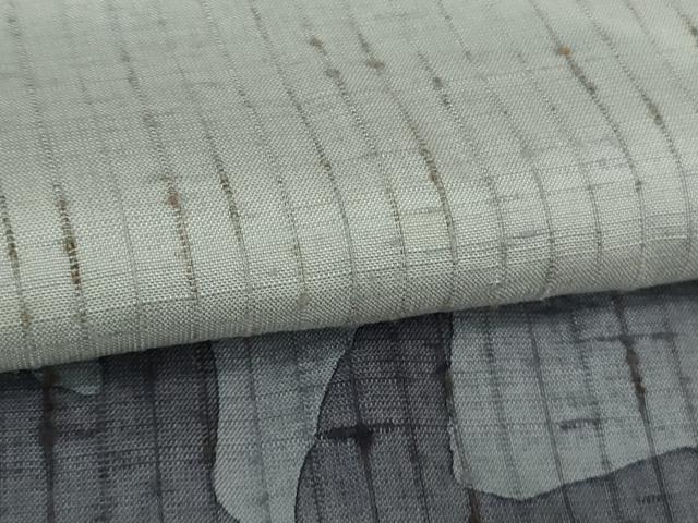 平和屋着物■極上　訪問着　ぜんまい紬　草葉シルエット　逸品　未使用　DZAB0323kh5 平和屋着物□極上 訪問着 ぜんまい紬 草葉シルエット 逸品 未使用