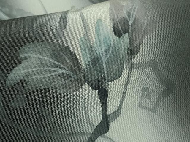 平和屋着物□極上 訪問着 手描き 蔦の葉文 暈し染め 藍