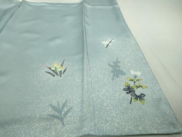 平和屋本店□極上 人間国宝・羽田登喜男 訪問着 鴛鴦5羽 暈し