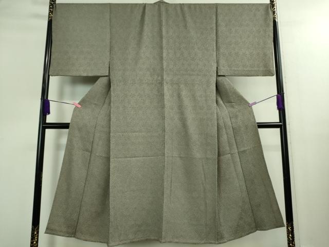 平和屋本店□極上 男性 小紋 単衣 キングサイズ 総絞り 逸品 DZAB0346kh5