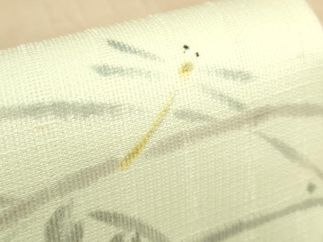 平和屋着物□極上 夏物 九寸名古屋帯 手描き トンボ 蜻蛉 逸品 DZAB0453kh5