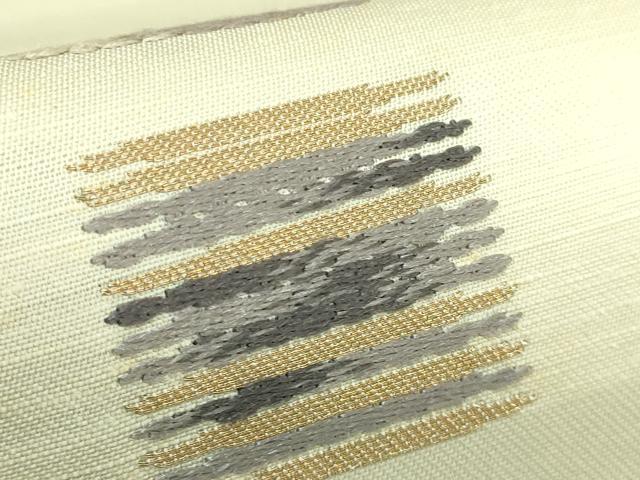 平和屋着物□極上 西陣の名門 加納幸謹製 六通柄袋帯 色紙