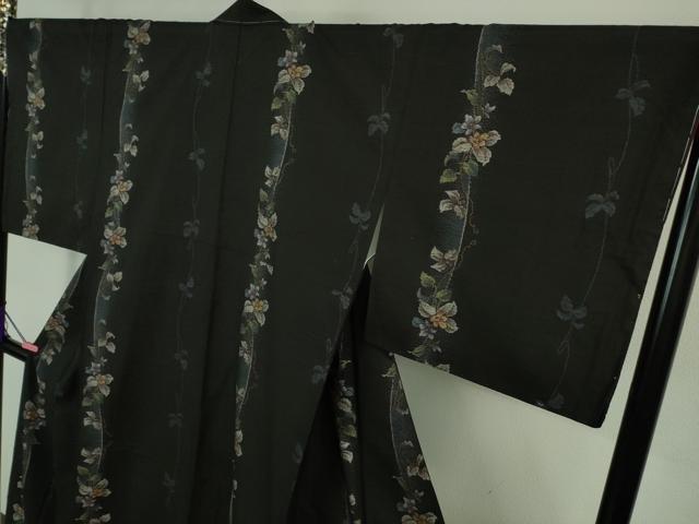 平和屋着物■極上 本場大島紬 真綿大島 愛加那絣 9マルキ 古代染色純泥染 牧絹織物謹製 やまと金ラベル 証紙付き 逸品 未使用　DZAB0554kh5