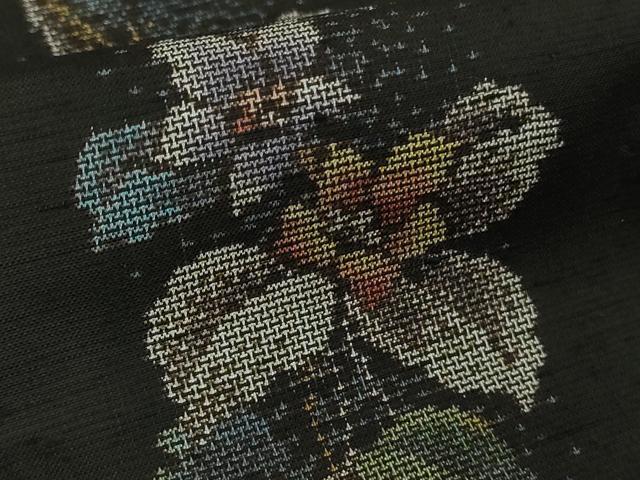 平和屋着物■極上 本場大島紬 真綿大島 愛加那絣 9マルキ 古代染色純泥染 牧絹織物謹製 やまと金ラベル 証紙付き 逸品 未使用　DZAB0554kh5