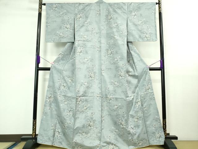 平和屋着物■極上　都喜ヱ門　本場大島紬　枝花文　藤絹織物謹製　逸品　未使用　DZAB0564kh5