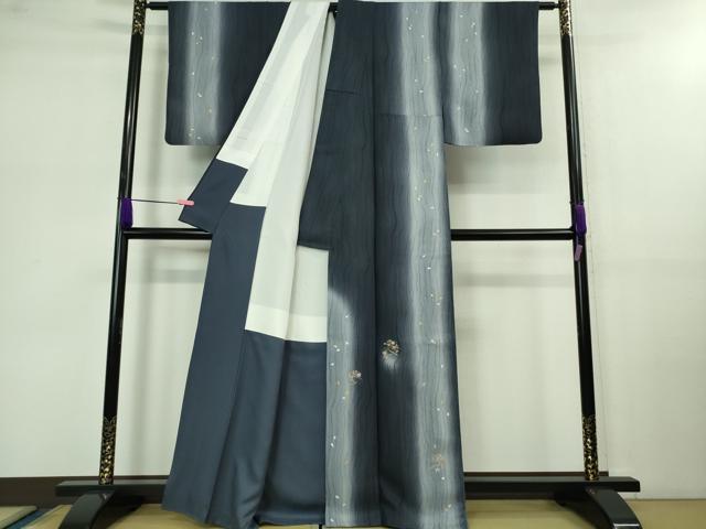 平和屋着物□極上 訪問着 加藤哲也 刺繍 吹寄せ花文 舞花弁 暈