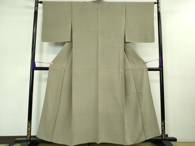 平和屋着物▽極上　江戸小紋　単衣　両面染　樺色×空五倍子色　ほていや扱い　逸品　未使用　DZAB0574kh5_1