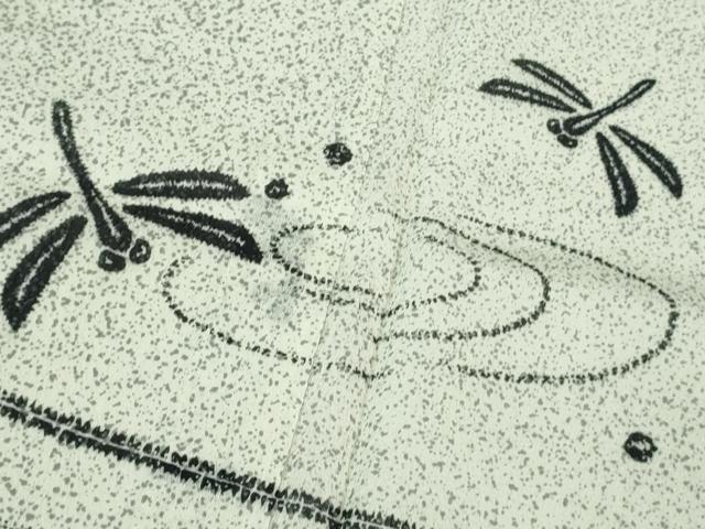平和屋着物□極上 夏物 訪問着 流水に蜻蛉 さが美扱い 逸品 未使用