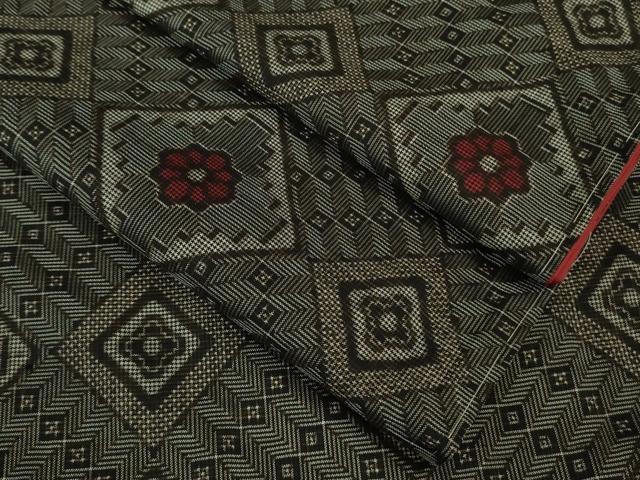 平和屋着物■希少　本場大島紬　龍郷絣　逸品　未使用　DZAB0586kh5