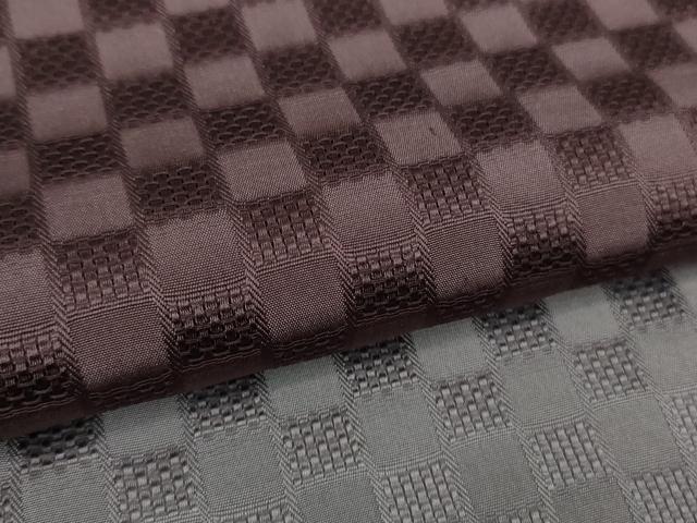 平和屋着物■極上　小紋　単衣　市松紋紗　暈し染め　逸品　DZAB0627kh5 平和屋着物□極上 小紋 単衣 市松紋紗 暈し染め 逸品 DZAB0627kh5