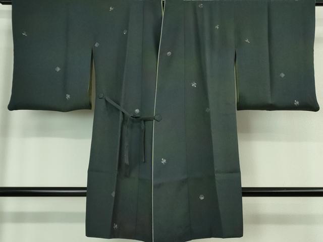 平和屋着物■極上　道中着　リバーシブル　ロング丈　隈取　墨流し　暈し染め　逸品　DZAB0640kh5 平和屋着物□極上 道中着 リバーシブル ロング丈 隈取 墨流し 暈し染め