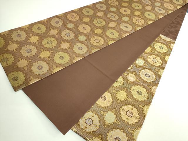 平和屋着物■極上　西陣織　陰山織物謹製　箔屋清兵衛　六通柄袋帯　正倉院花文　本金箔　逸品　DZAB0654kh5 平和屋着物□極上 西陣織 陰山織物謹製 箔屋清兵衛 六通柄