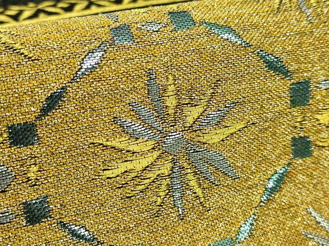 平和屋本店□極上 龍村美術織物 たつむら 太鼓柄 本袋帯 螺鈿段文錦