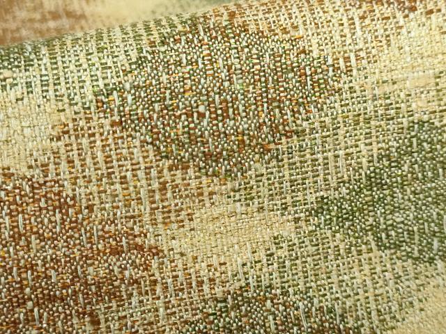 平和屋着物□極上 銀座きしや 六通柄袋帯 紬地 網目