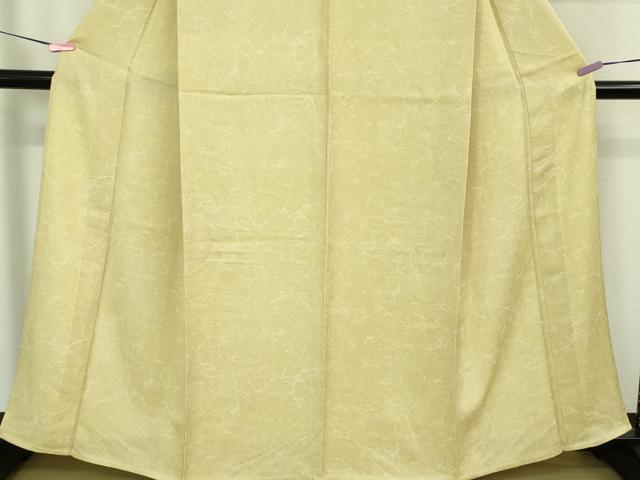 平和屋着物▽極上　小紋　単衣　氷割文　蒸栗色地　逸品　DZAB0767kh5_4