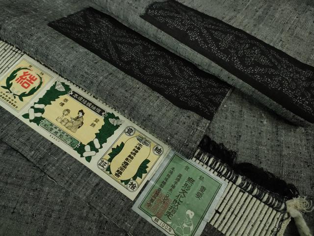 平和屋本店■極上　本場結城紬　重要無形文化財　単衣　100亀甲　飛び亀甲柄　証紙付き　逸品　未使用　DZAB0797kh5