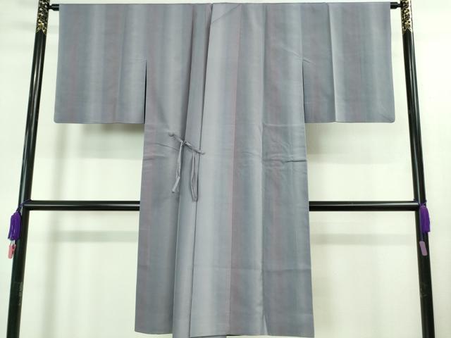 平和屋着物■極上　道中着　ロング丈　リバーシブル　間道　暈し染め　紫×黒　逸品　DZAB0842kh5