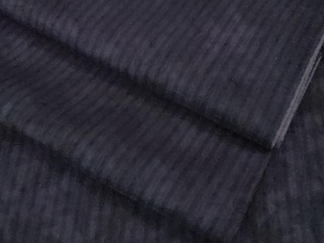 平和屋着物■極上　紋屋井関　御寮織　お召　鳳凰草花地紋　深紫色　逸品　DZAB0877kh5