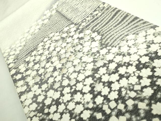 平和屋着物□極上 十日町 名門 滝泰謹製 太鼓柄袋帯 相良刺繍 おぼろ