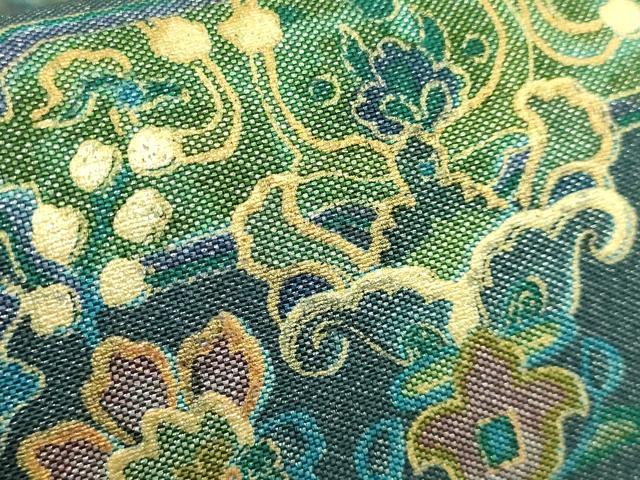 平和屋着物□極上 前田仁仙 仁仙更紗 全通柄袋帯 更紗