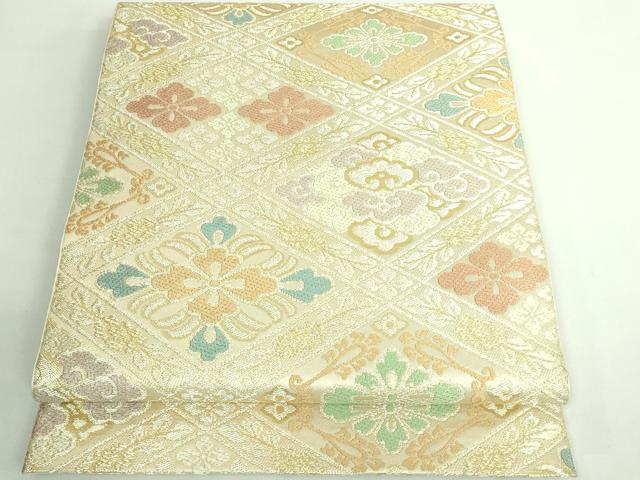 平和屋着物■極上　西陣　川島織物　六通柄　本袋帯　唐織　花菱文　金糸　逸品　DZAB0970kh5