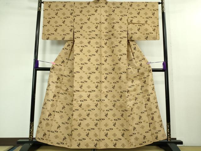 平和屋着物▽極上　本場琉球絣　綿琉球　単衣　綿　逸品　DZAB1042kh5_1