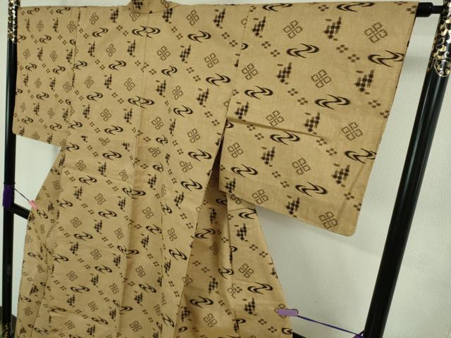 平和屋着物▽極上　本場琉球絣　綿琉球　単衣　綿　逸品　DZAB1042kh5_3