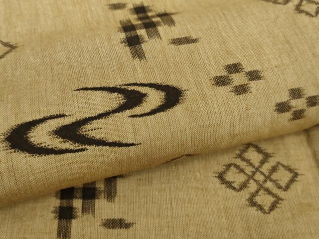 平和屋着物▽極上　本場琉球絣　綿琉球　単衣　綿　逸品　DZAB1042kh5_6