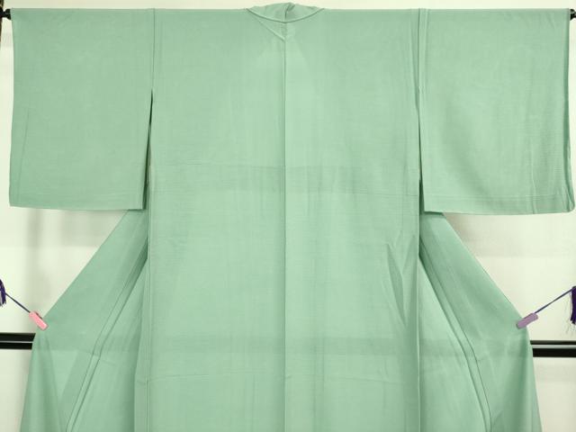 平和屋着物■極上　夏物　色無地　絽　薄青色　反端付き　逸品　未使用　DZAB1077kh5 平和屋着物□極上 夏物 色無地 絽 薄青色 反端付き 逸品 未