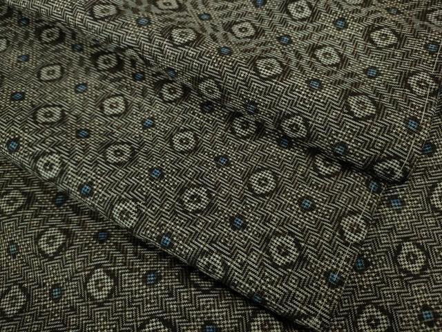 平和屋着物■希少　本場大島紬　龍郷絣　逸品　未使用　DZAB1090kh5