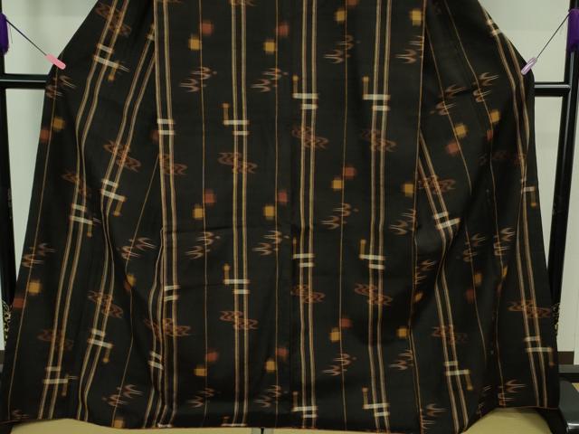 平和屋着物■極上　国指定重要無形文化財　本場久米島紬　手織　逸品　DZAB1104kh5 平和屋着物□極上 国指定重要無形文化財 本場久米島紬 手織