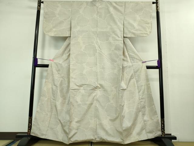 平和屋着物■極上　本場大島紬　白大島　160亀甲　雲重ね　逸品　DZAB1111kh5 平和屋着物□極上 本場大島紬 白大島 160亀甲 雲重ね 逸品 DZAB1111kh5