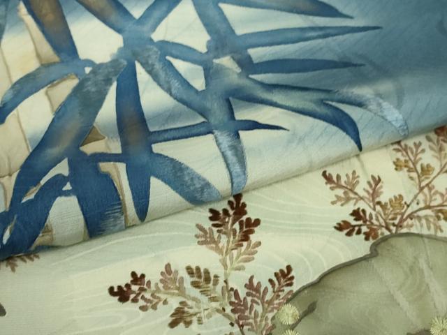 平和屋着物□極上 アンティーク 大正ロマン 色留袖 単衣 手描き 刺繍